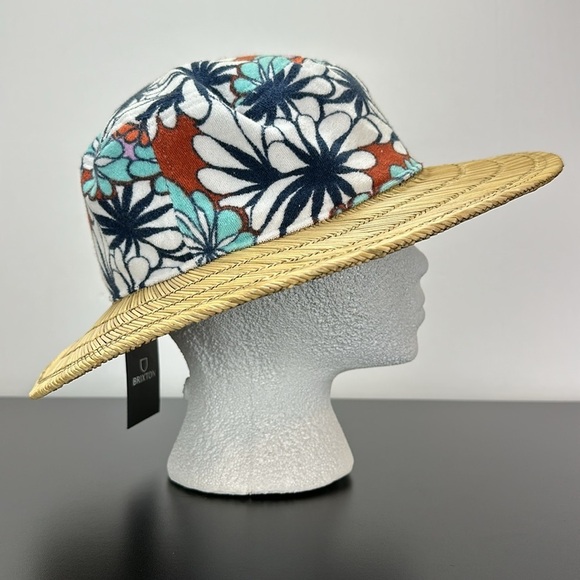 Brixton King Sun Hat Tan Kaleidoscope Eye S/M Summer Beachy Mixed Media … - Picture 14 of 16